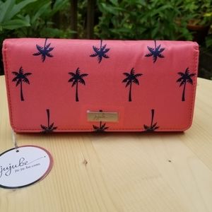 Ju-Ju-Be tri-fold wallet with palm trees